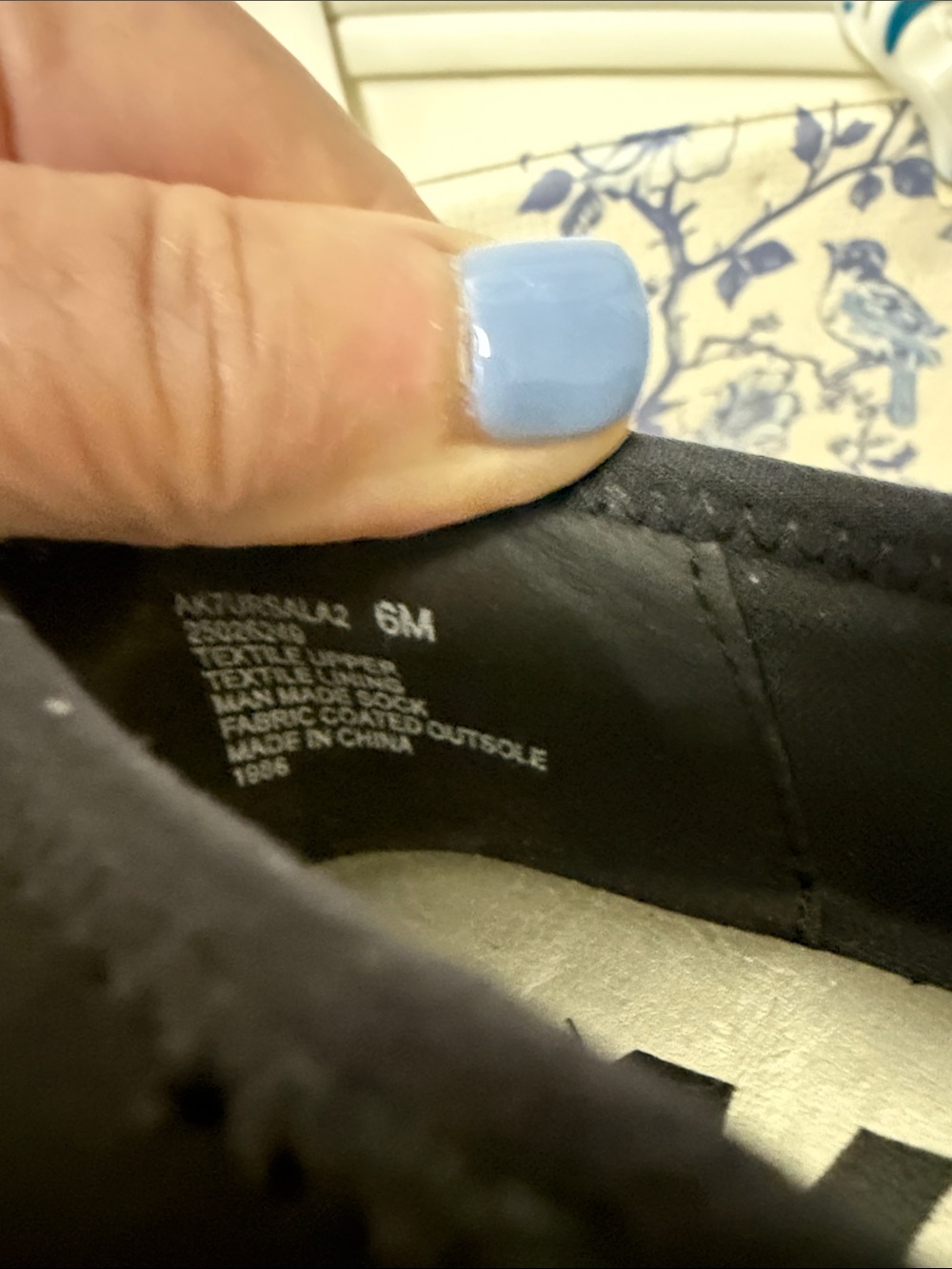 Anne Klein Black Patent Cap-Toe Ballet Flats with Metal Plaque - Picture 6 of 6